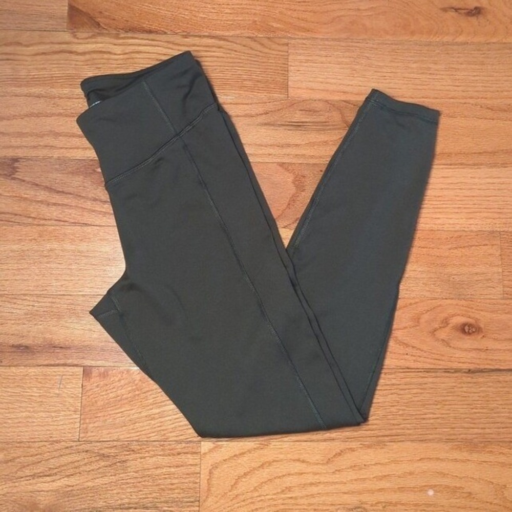 Athleisure Gym Core Amry Green Size Small Yoga Workout Leggings All in Motion‎